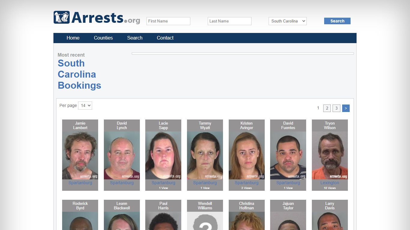 South Carolina Arrests and Inmate Search